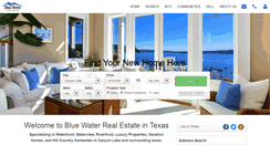 Desktop Screenshot of bluewaterrealestate.com