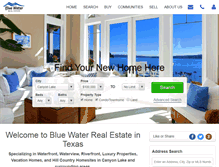 Tablet Screenshot of bluewaterrealestate.com